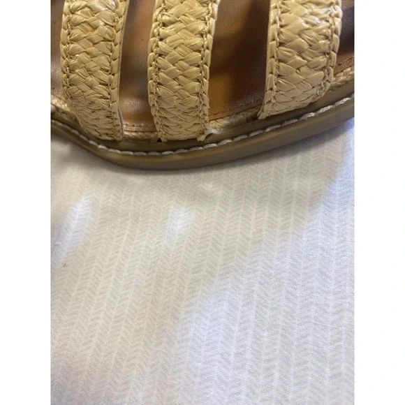 Dolce Vita Woven Raffia Fisherman Sandals Coastal Resort Boho WMS 10 - Picture 6 of 7